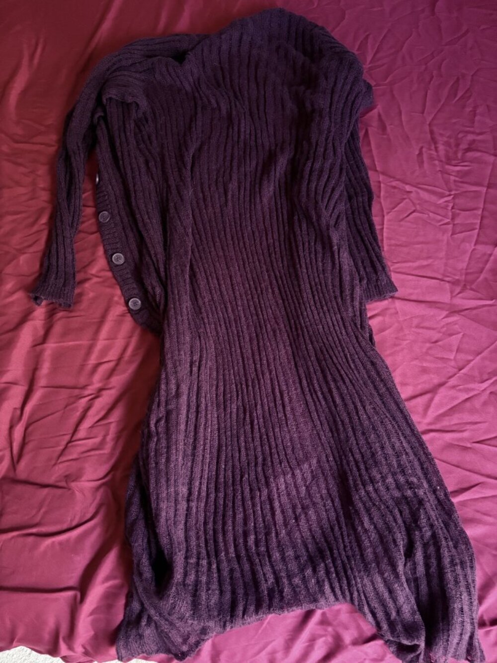 Open Front Duster Sweater - Picture 4 of 9
